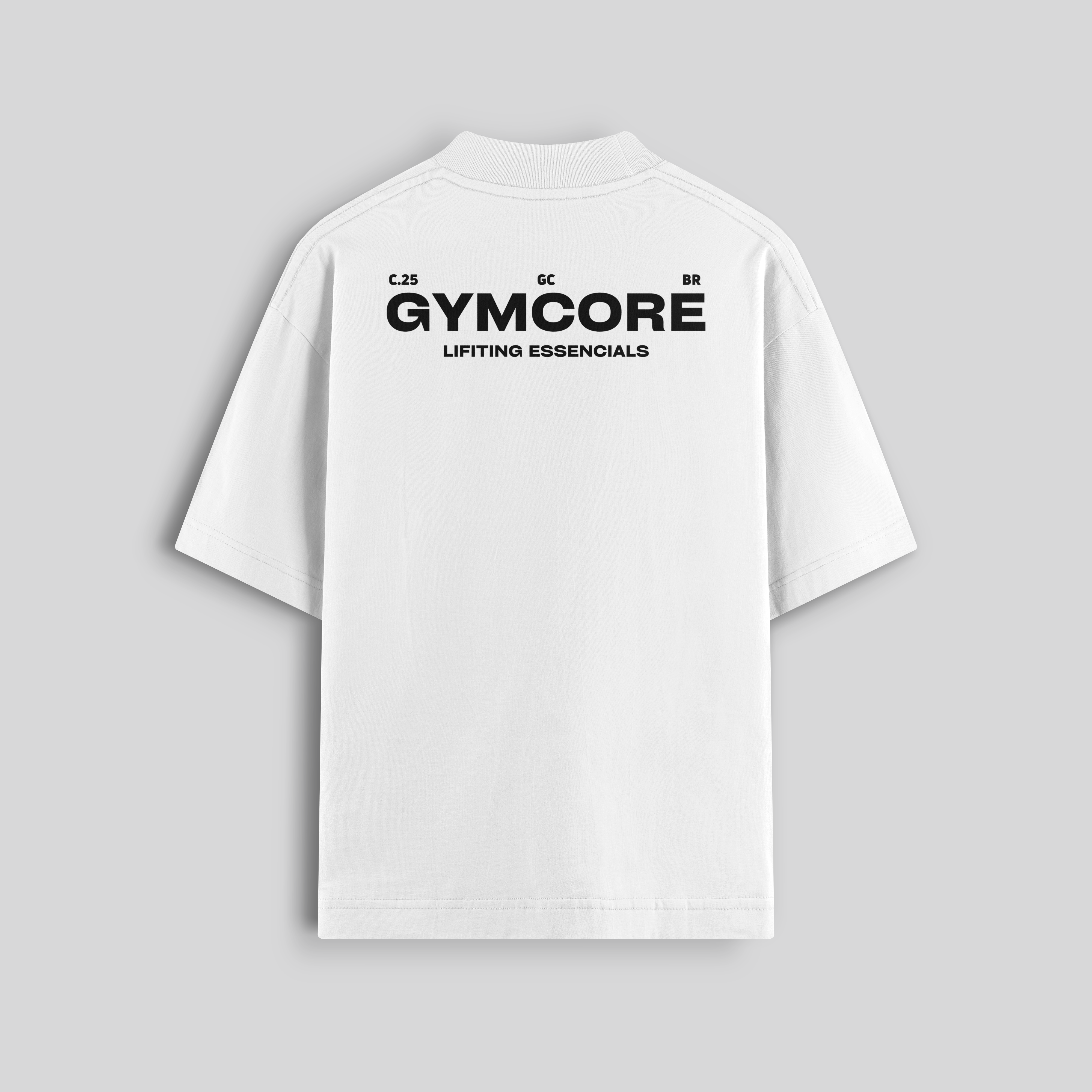 Camiseta Oversized - C.25 (Branca) – Gymcore