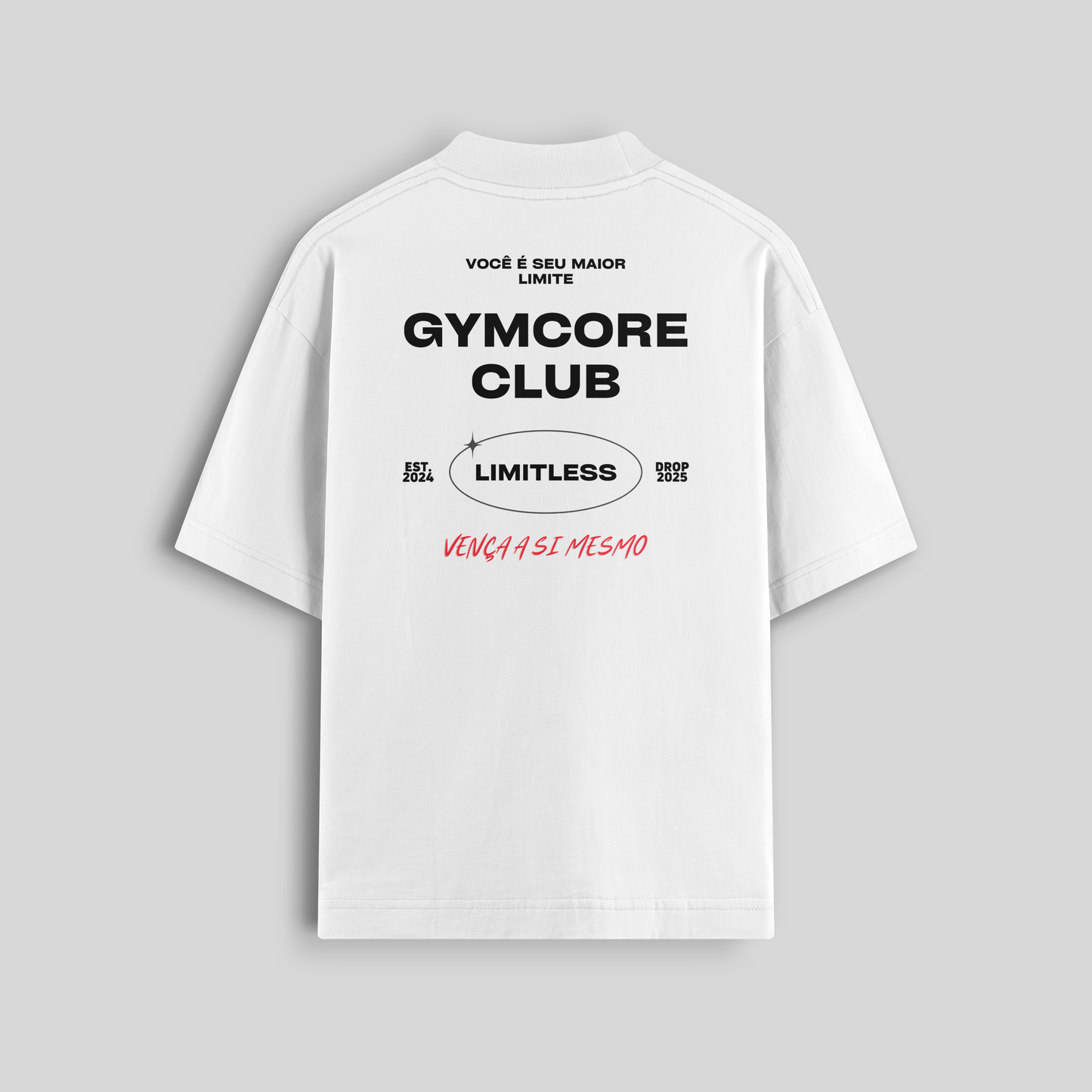 Camiseta Oversized - GC CLUB (Branca)
