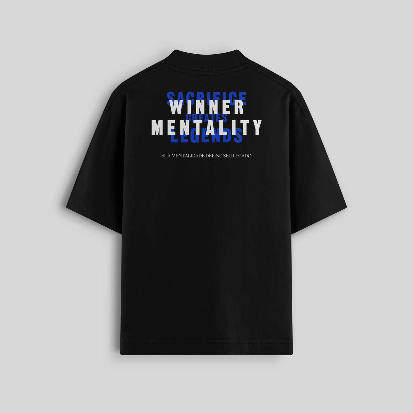 Camiseta Oversized - Winner Mentality (Azul)