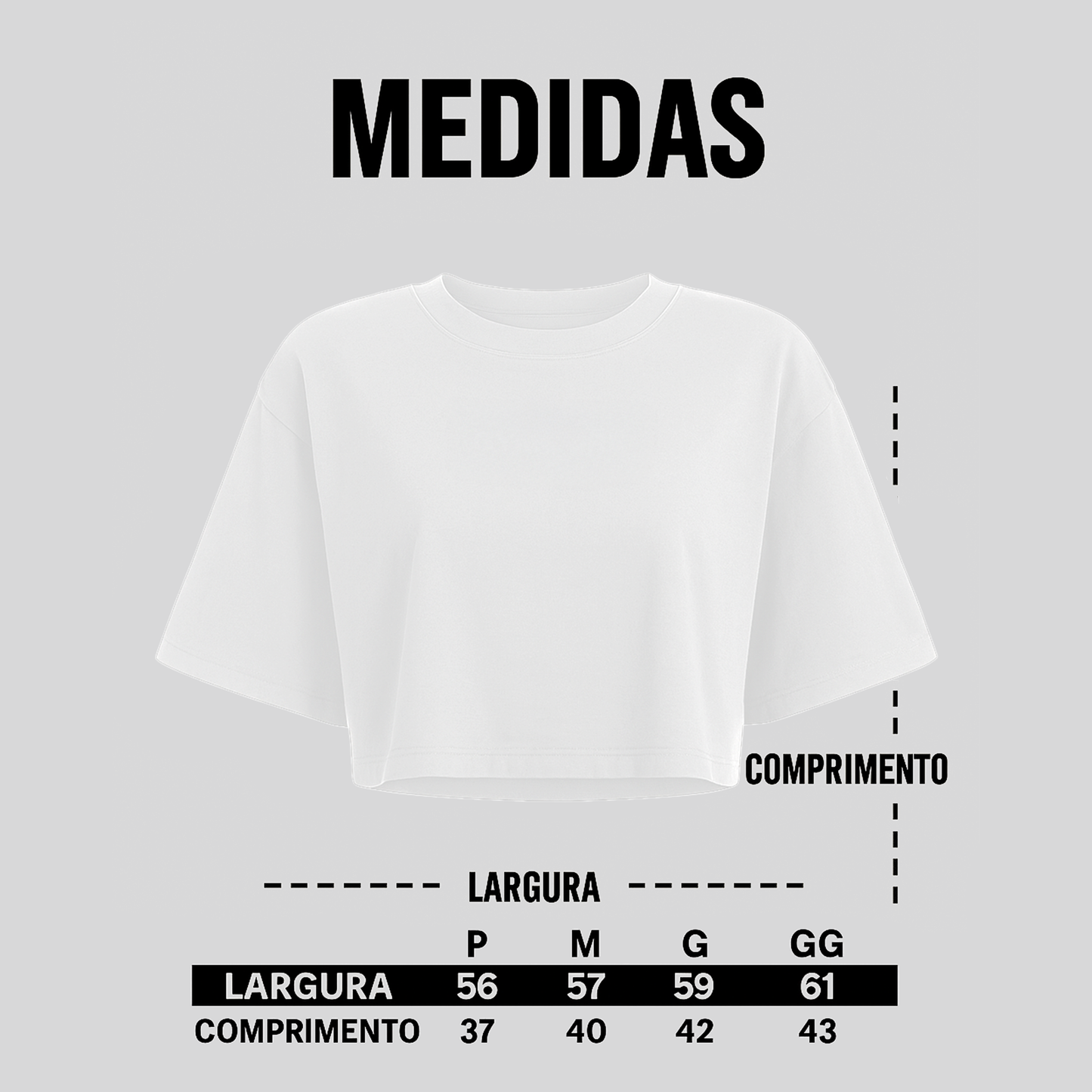 Cropped Oversized - CORE (Branca)