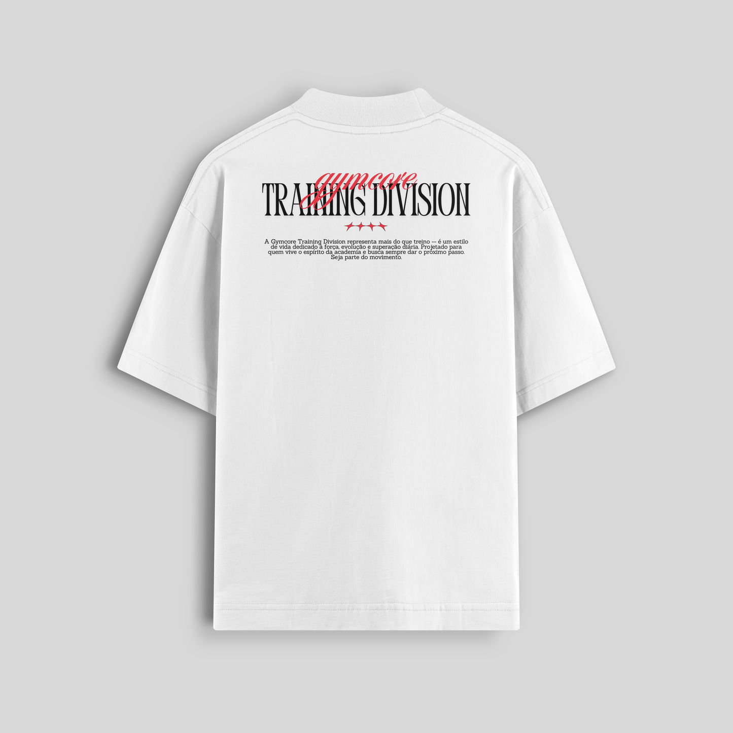 Camiseta Oversized - Training Division (Branca)