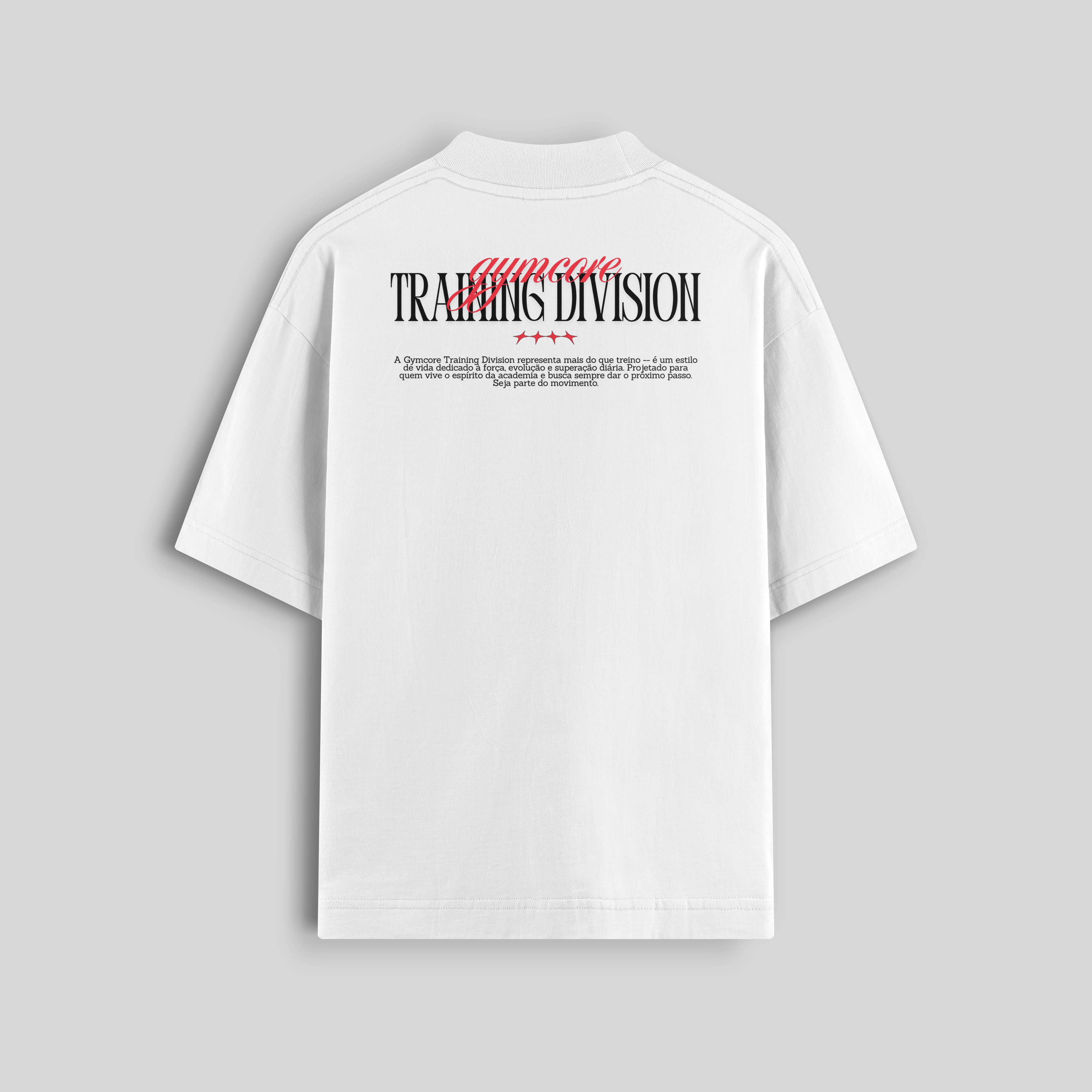 Camiseta Oversized - Training Division (Branca)