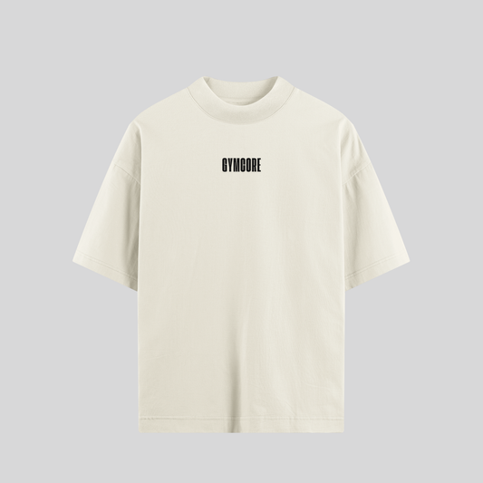 Camiseta Oversized - GYMCORE (Off-White)