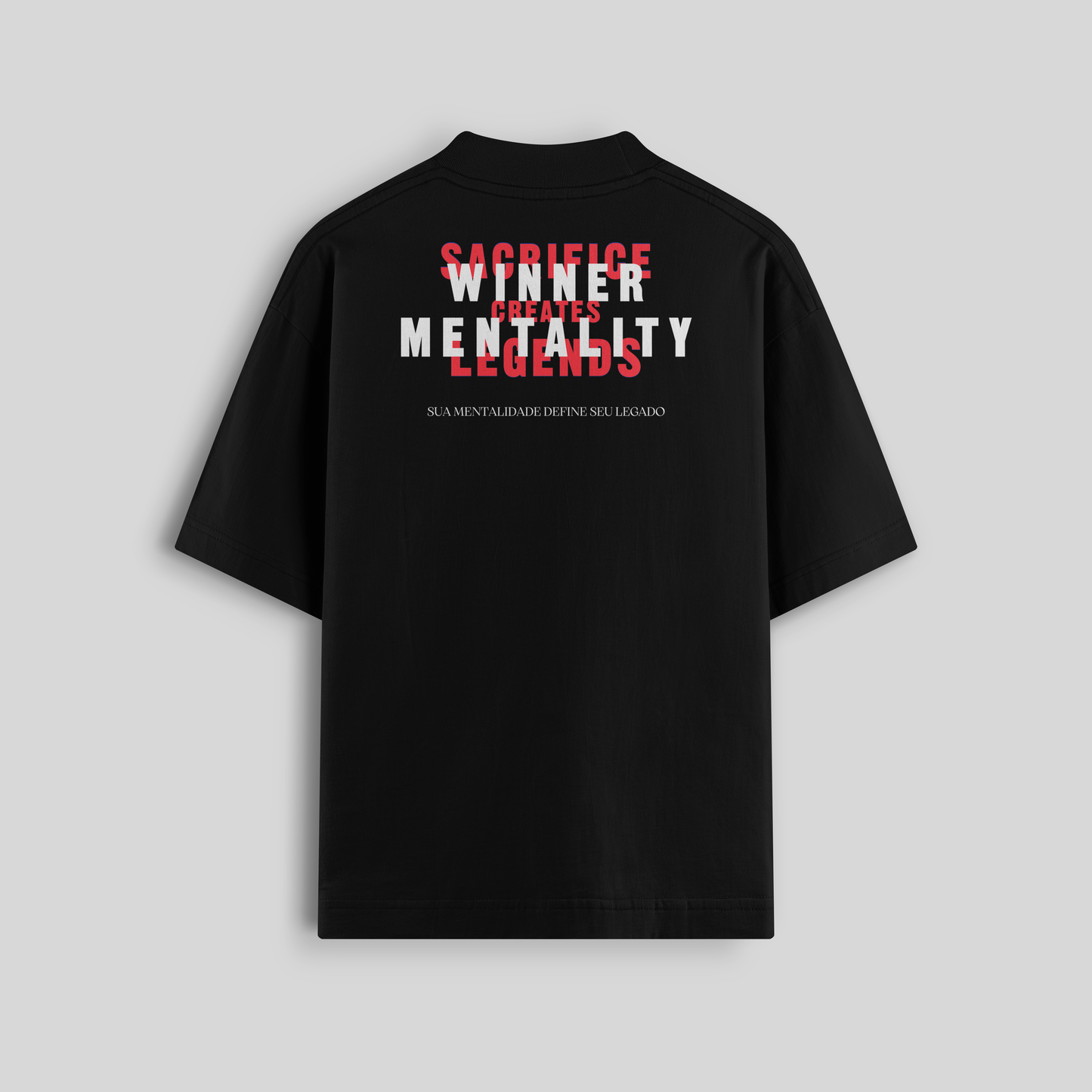 Camiseta Oversized - Winner Mentality (Vermelho)
