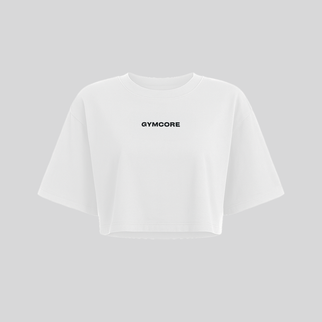 Cropped Oversized - GYMCORE (Branca)