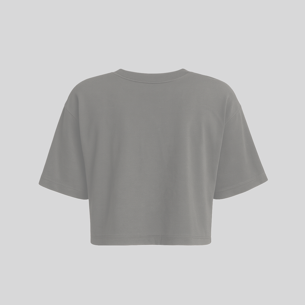 Cropped Oversized - GYMCORE (Cinza)
