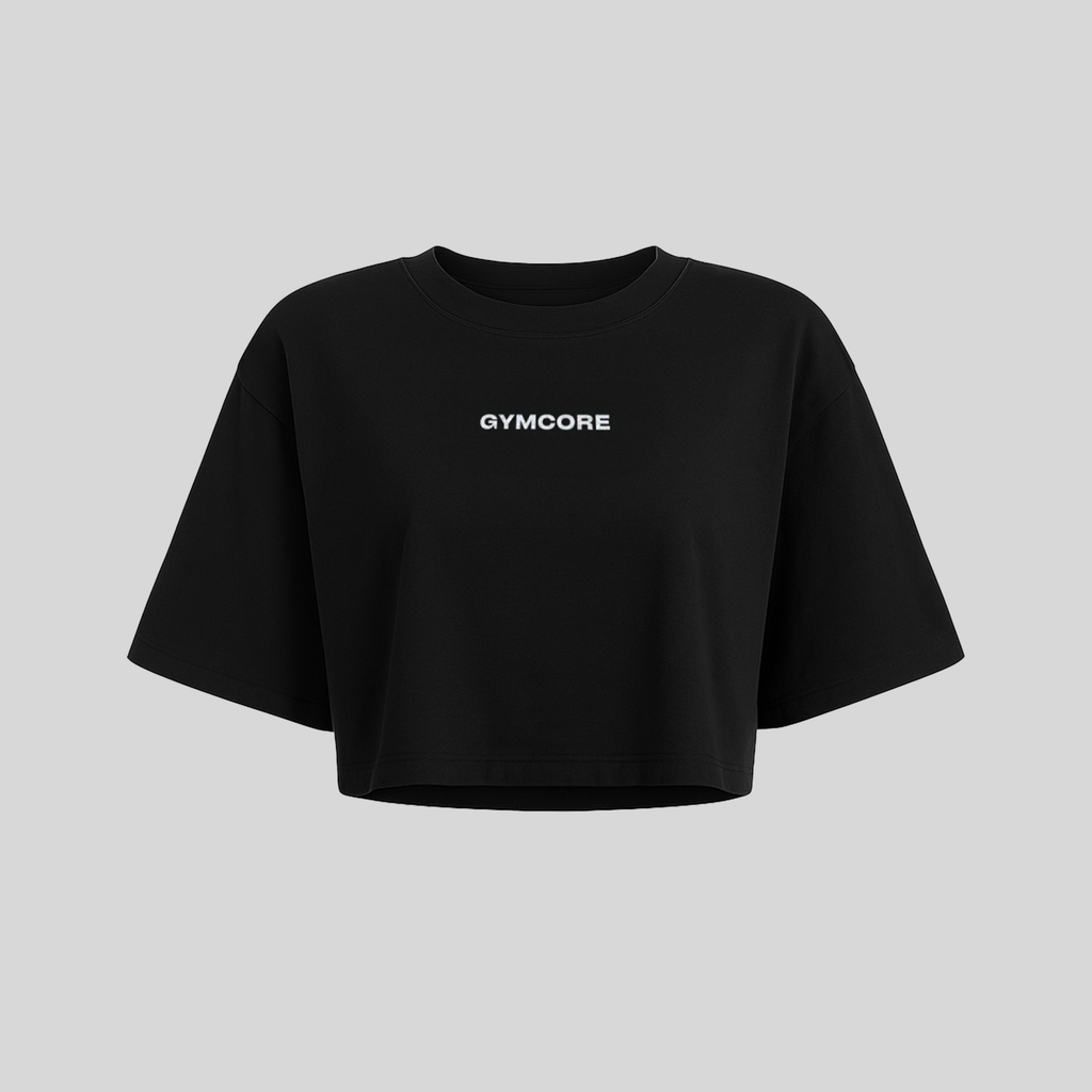 Cropped Oversized - GYMCORE (Preta)