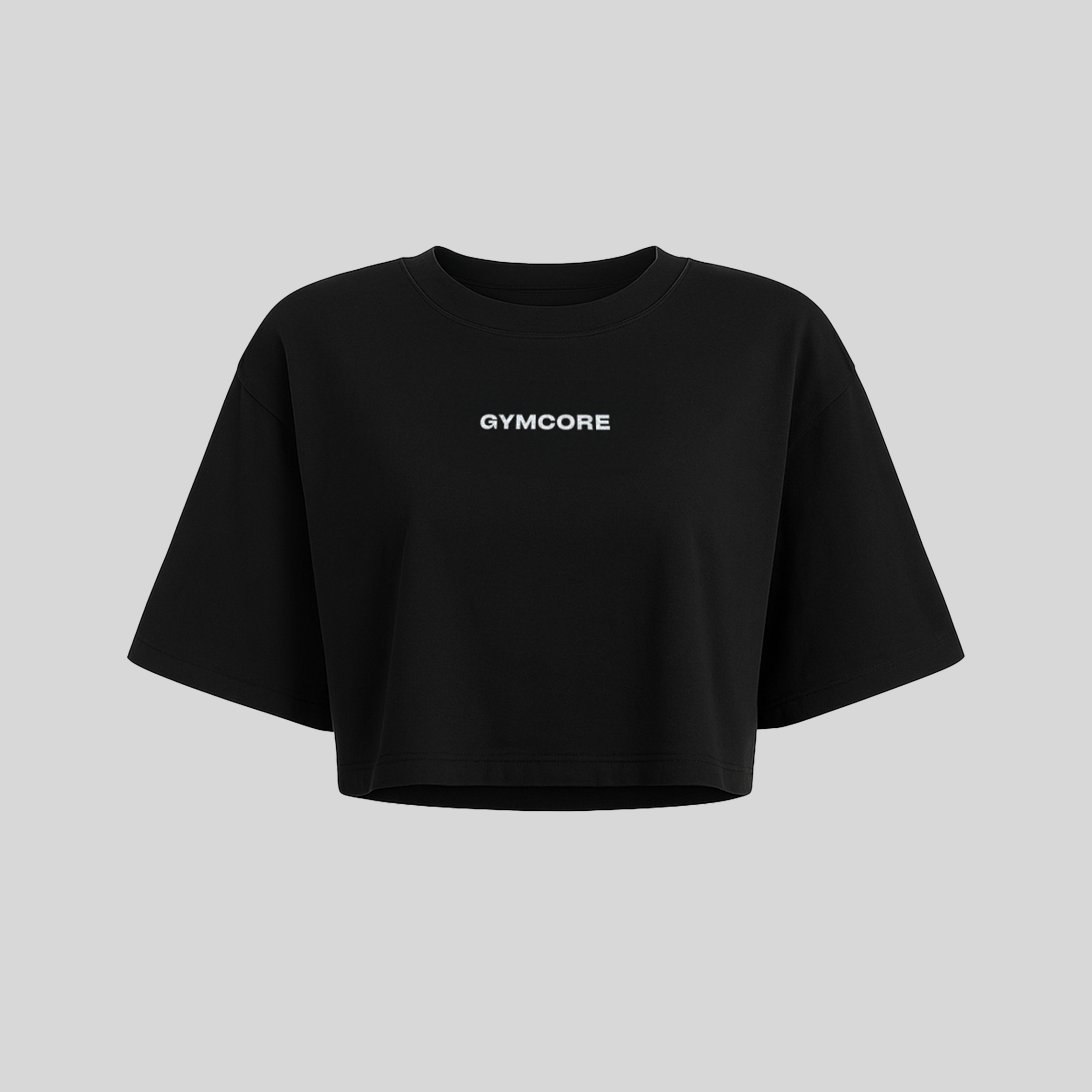 Cropped Oversized - GYMCORE (Preta)