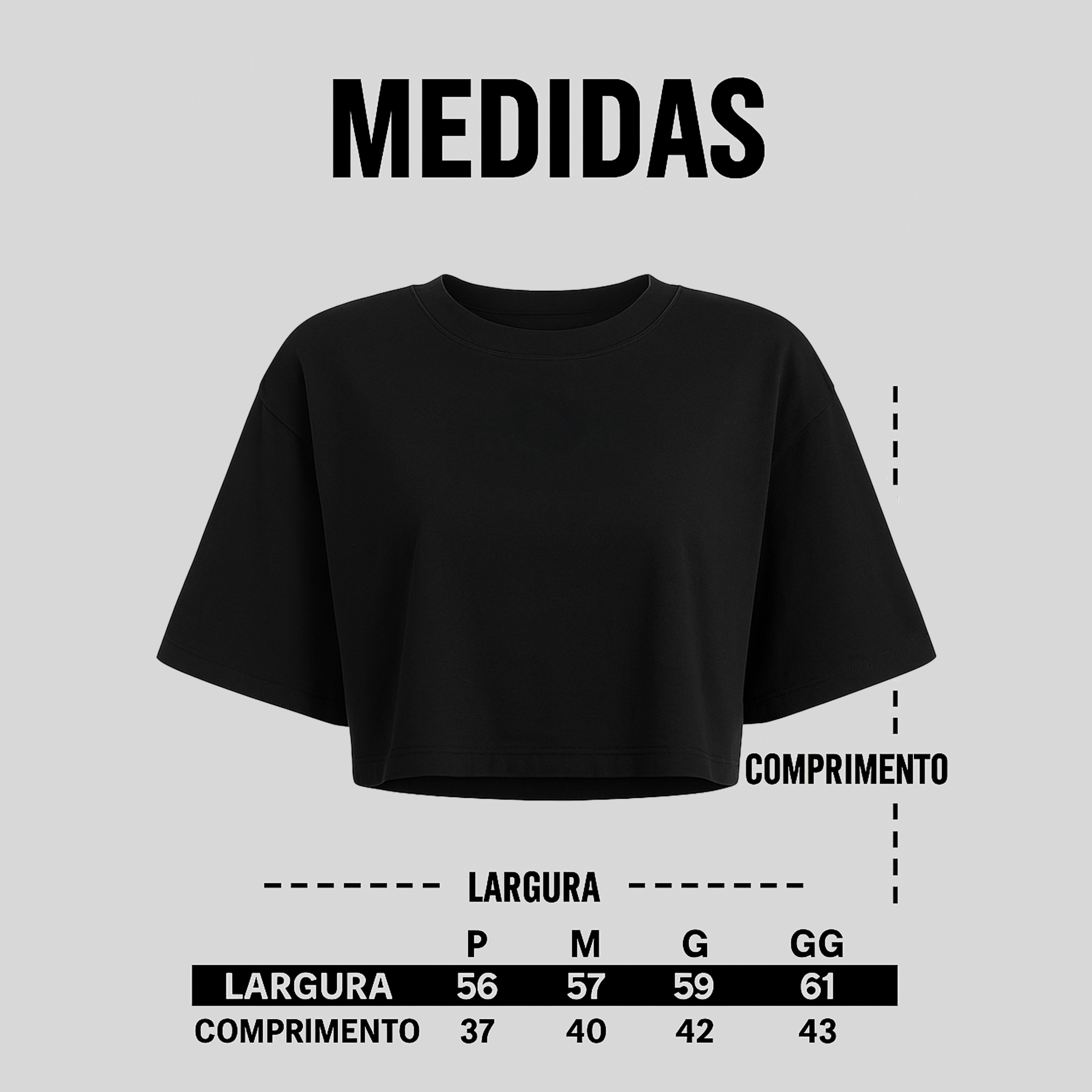 CROPPED OVERSIZED WORK HARD