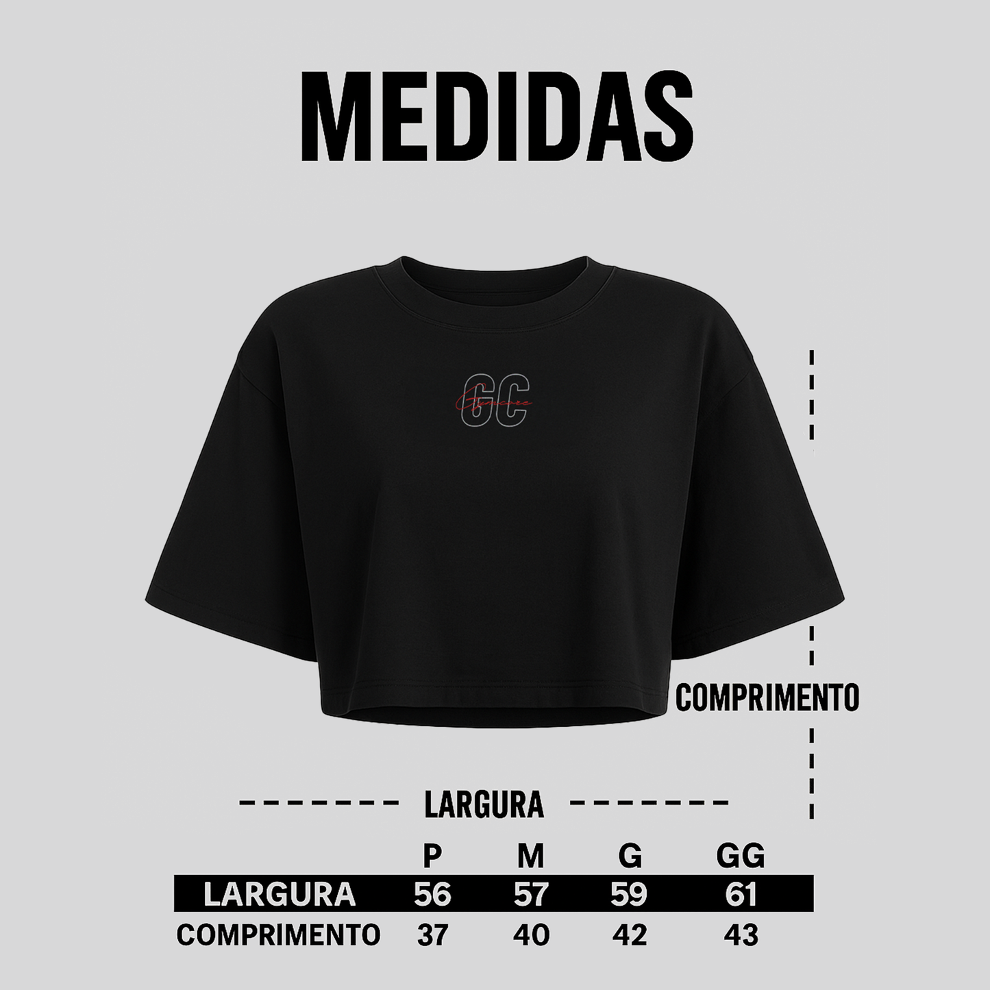 CROPPED OVERSIZED GC (Vermelha)