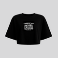 CROPPED OVERSIZED WORK HARD